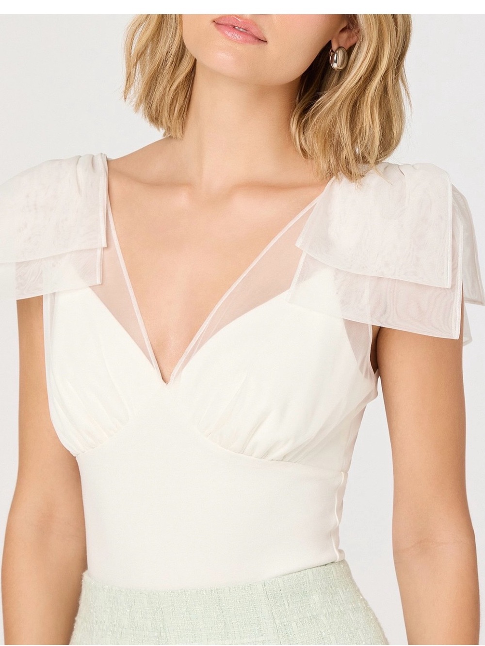 Astr  the Label Maelie Bodysuit - White - Small